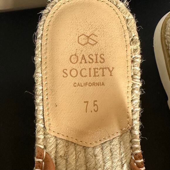 Oasis Society Puffer Platform Espadrilles Sandals Sz 7.5 - Picture 6 of 7